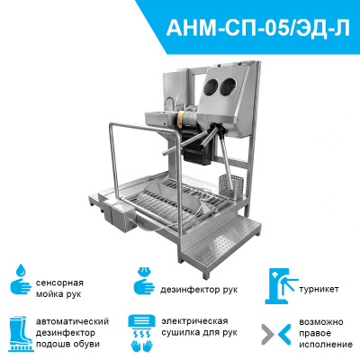 Система гигиенического доступа СП-05/ЭД левого исполнения