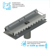 Лоток водоотводный мостовой Bridge Steel DN200 высотой от 60 до 160мм проходной с выпуском