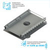 Лоток водоотводный мостовой Bridge Steel DN500 высотой от 80 до 445мм проходной с выпуском
