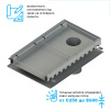 Лоток водоотводный мостовой Bridge Steel DN500 высотой от 80 до 445мм торцевой с выпуском