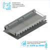 Лоток водоотводный мостовой Bridge Steel DN300 высотой от 60 до 245мм проходной