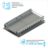 Лоток водоотводный мостовой Bridge Steel DN400 высотой от 70 до 345мм проходной